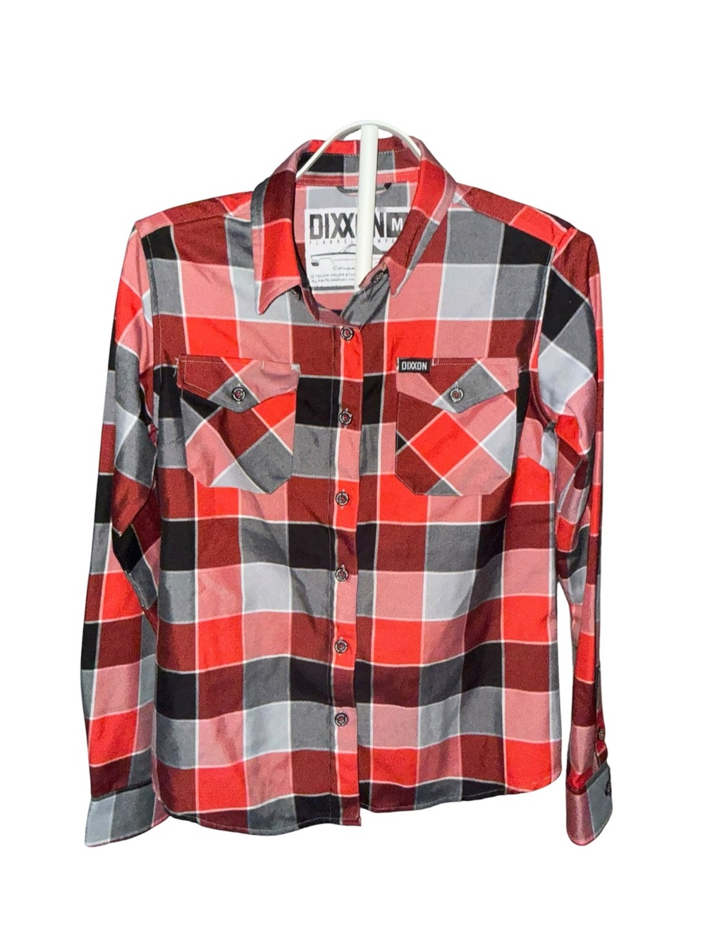 Dixxon Flannel Co Coupe DeVille Plaid Long Sleeve Shirt unisex Size M Caddy